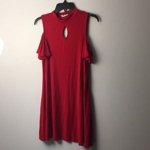 RED "NO COMMENT" Dress